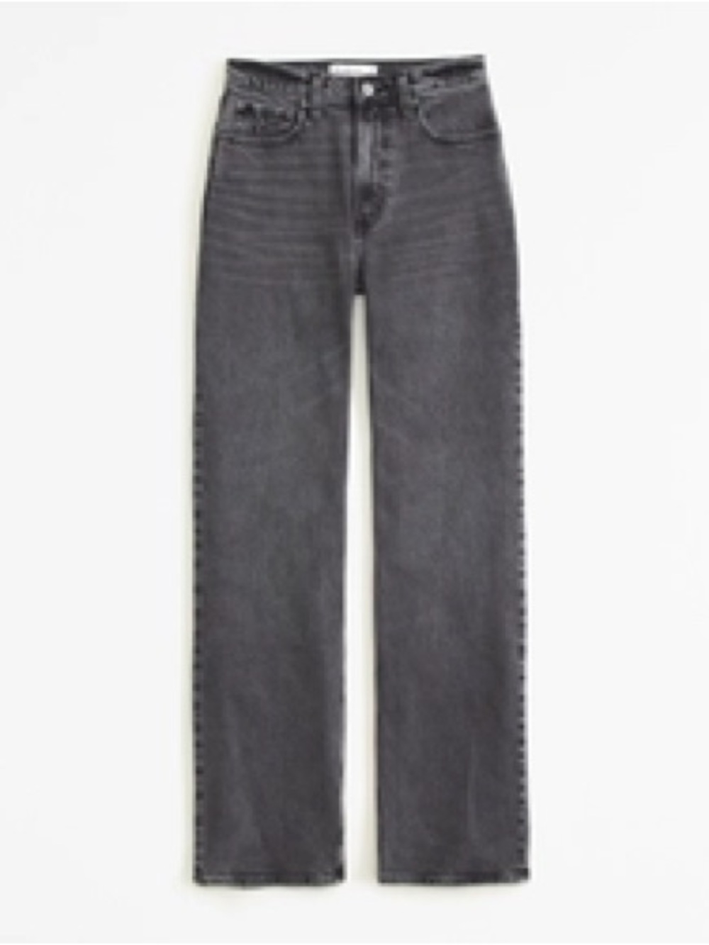 Abercrombie & Fitch High Rise 90s Relaxed Jean - Dark Grey